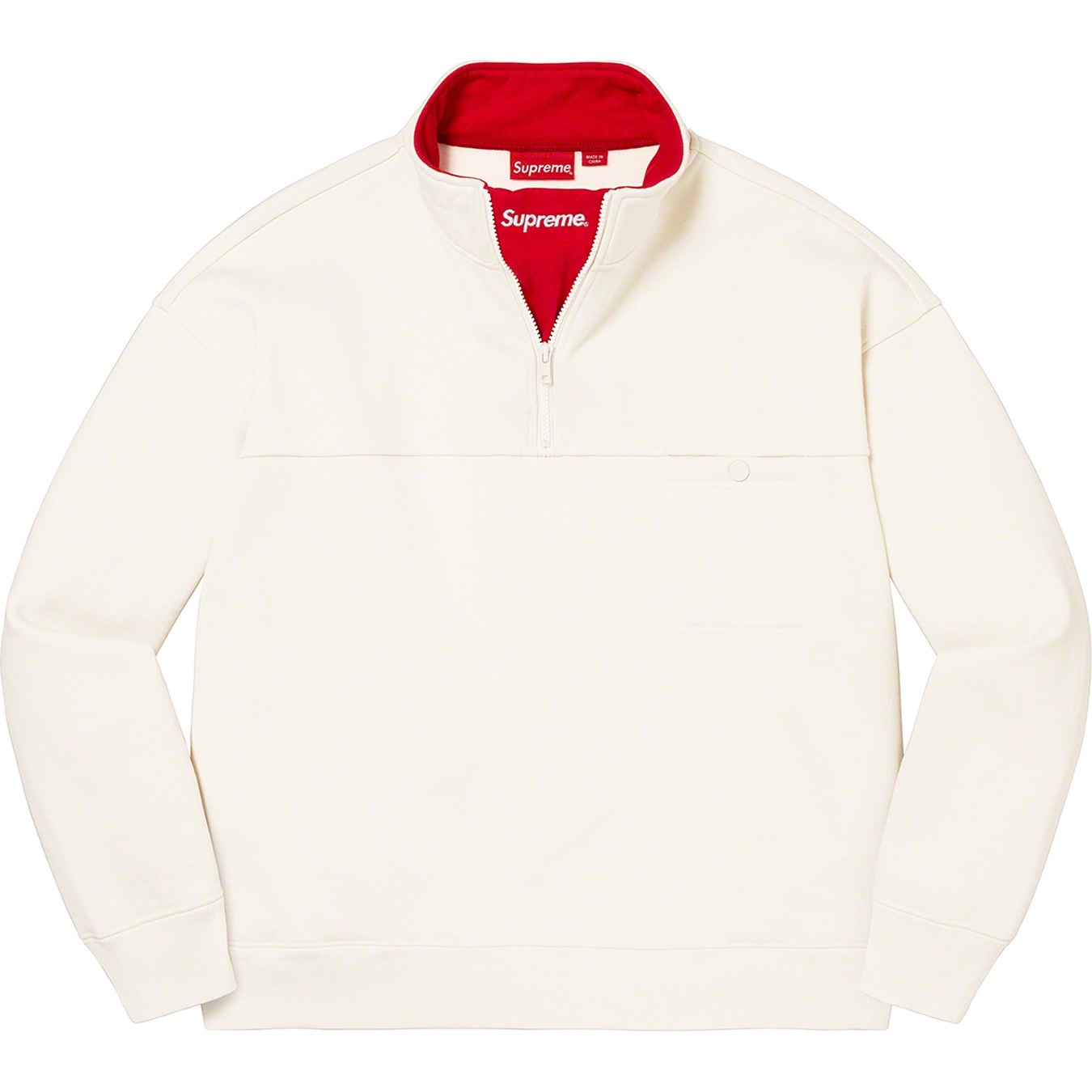 Washed Half Zip Pullover view 12